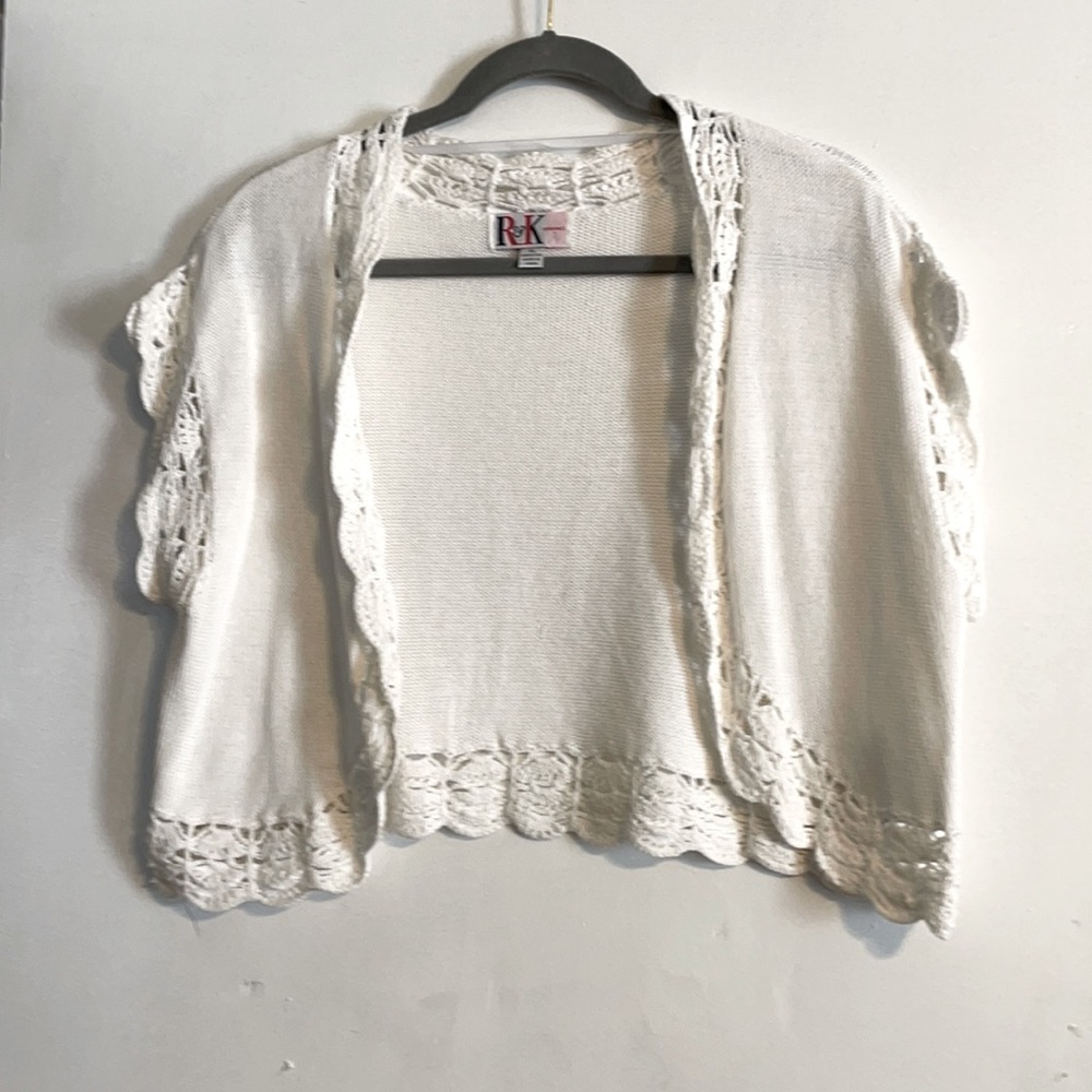 White open sweater
